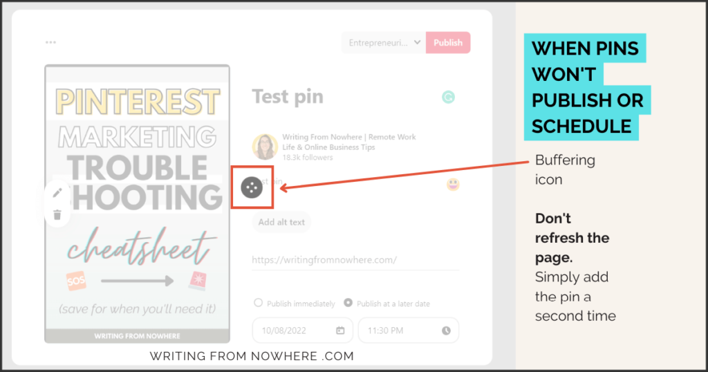 why is pinterest not working 2